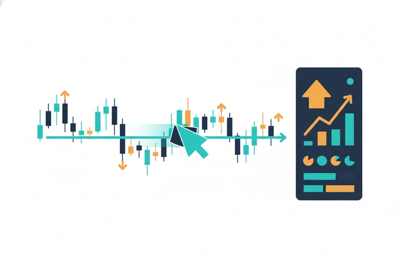 Backtesting illustration on historical OHLCV data before trading live