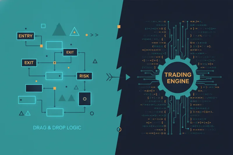 No-code vs coded trading bot workflows comparison