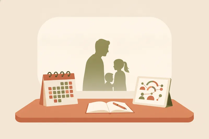 Tutor workspace showing calm, shared student progress between tutor and parents