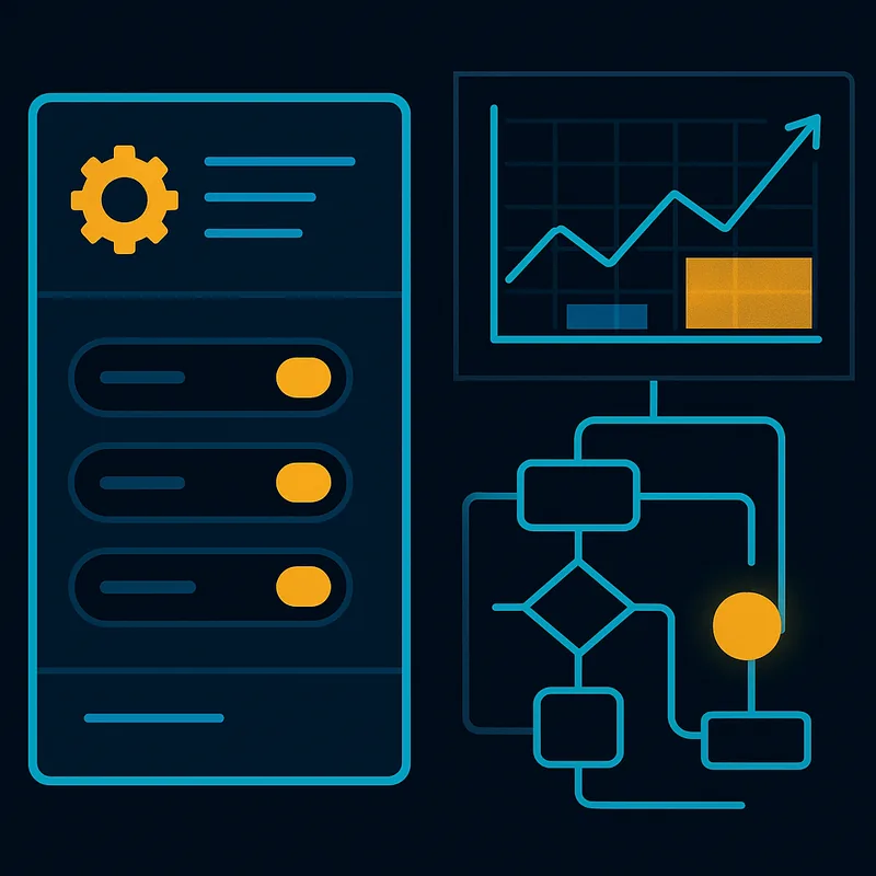 Illustration comparing opaque logic versus visible rule triggers on the chart