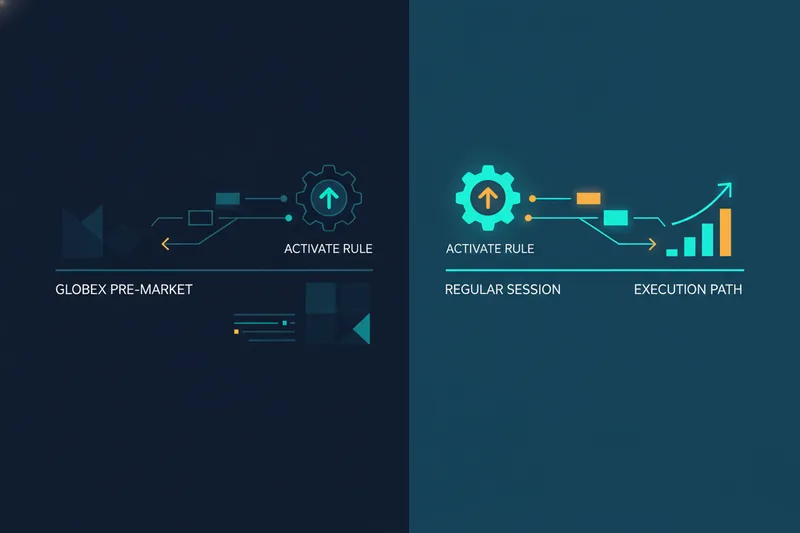 Visualization of how the meaning of signals changes between pre-market and regular sessions