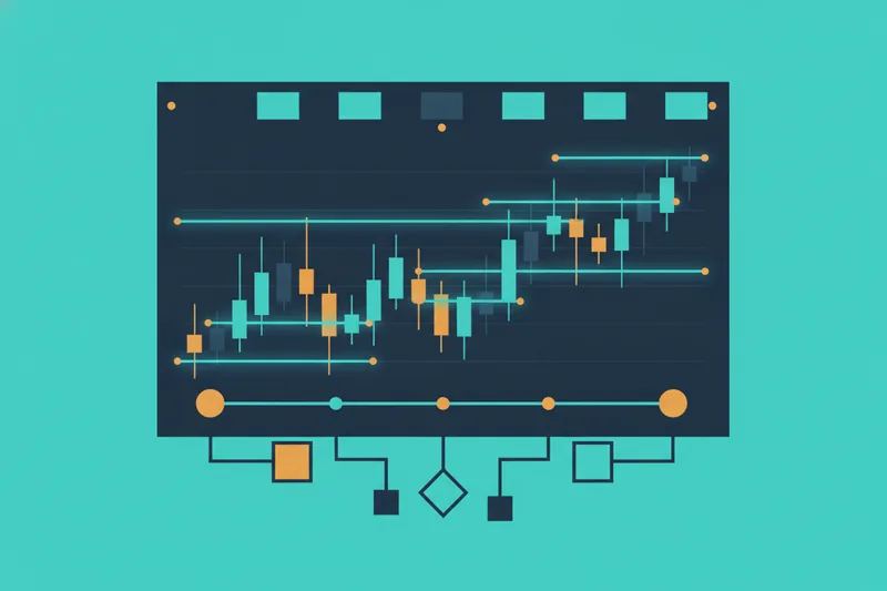 Visual debugger highlighting on the chart when the conditions are triggered