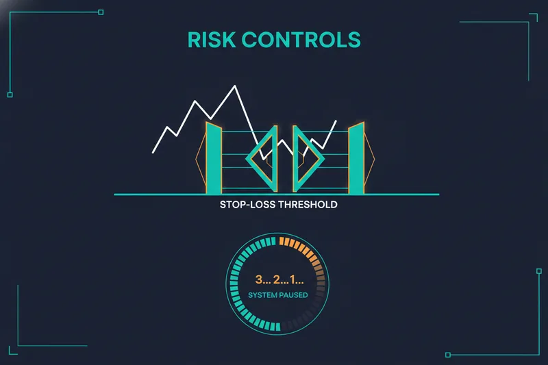 Illustration of stop-loss and cooldown as risk controls in a strategy