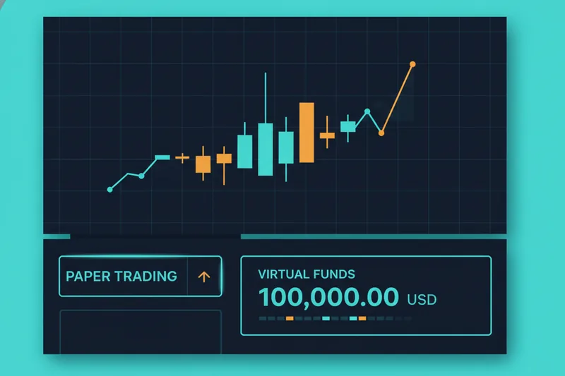 TradingView paper trading account activated with virtual funds in the Trading Panel