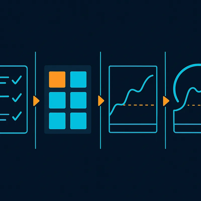 Illustration of the workflow to automate a strategy without code