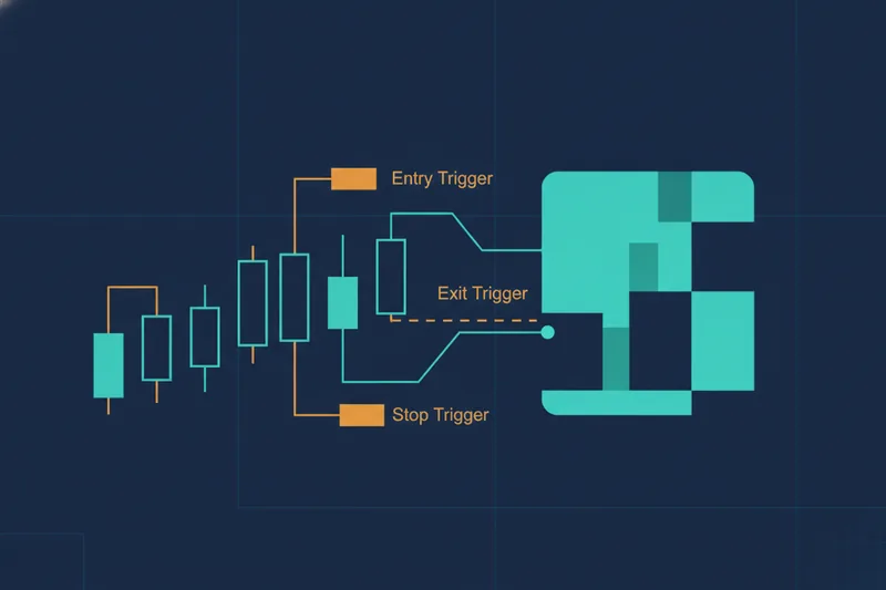 Visual backtesting: mark entry, stop-loss, and exit trigger points on the chart