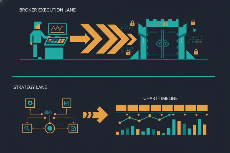 Illustration of the difference between the execution layer and the strategy layer