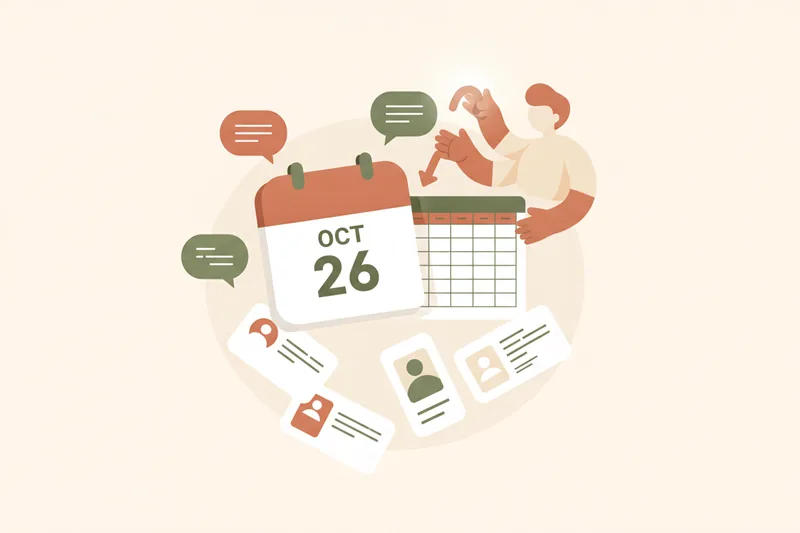Tutor’s calendar, spreadsheet, and chat workflow getting out of sync