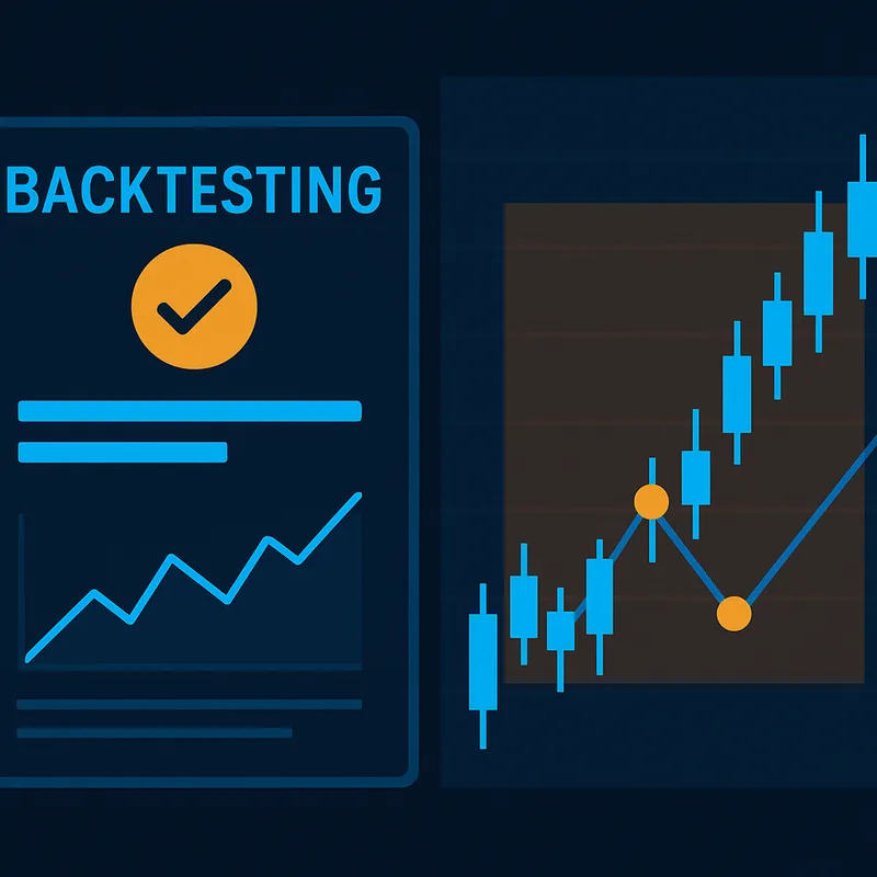 Illustration of backtesting with aggregated results and lack of explanation of trade triggers