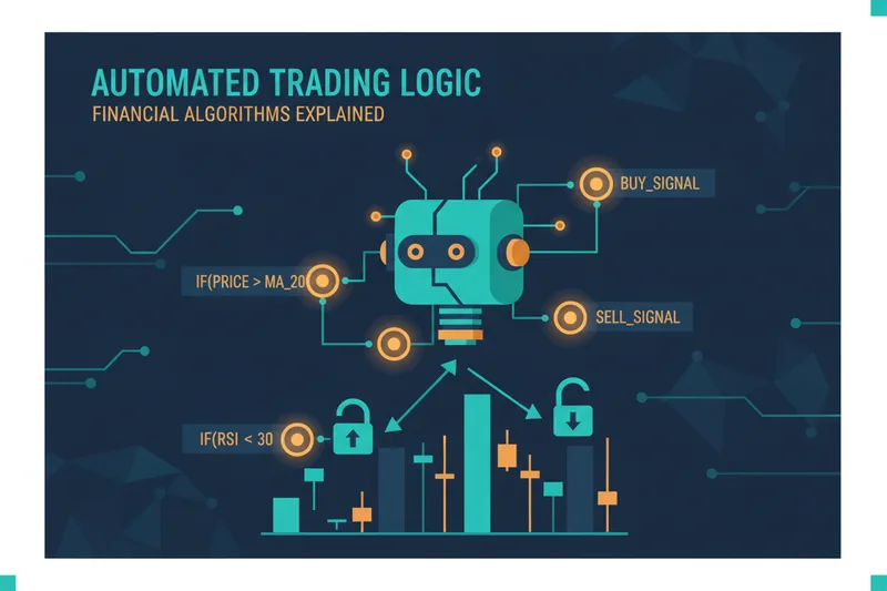 Trading bot monitors market data and triggers trades based on conditions
