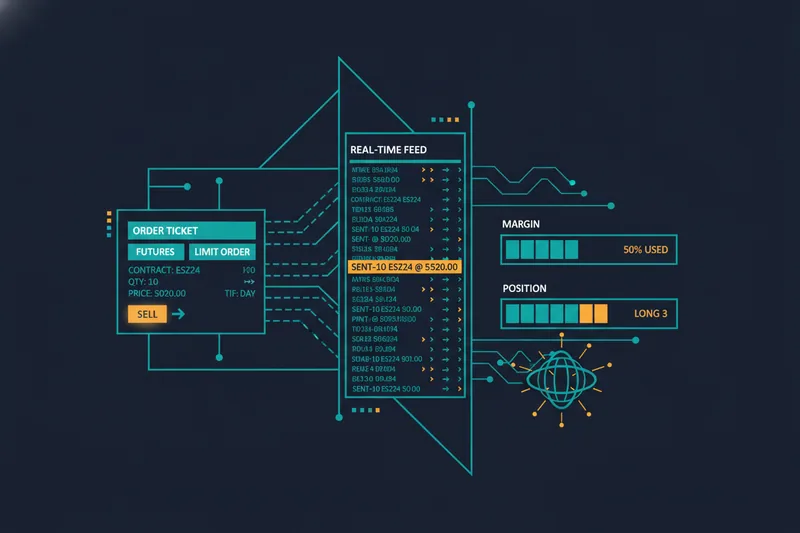 Visualization of how an execution platform routes orders and manages margin