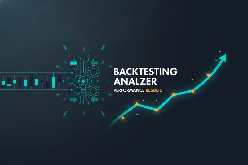 Illustration of backtesting with historical data and simulated results