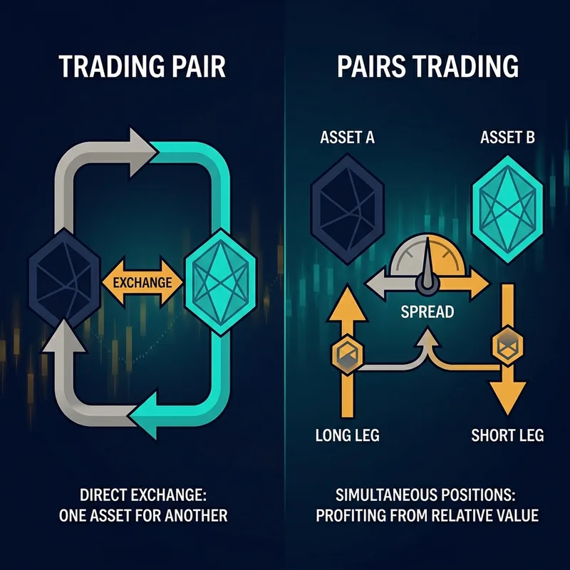 Uitleg van long/short in pairs trading met een neutrale spread