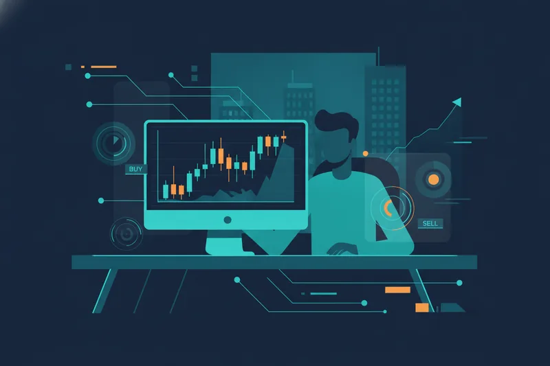 Illustration of manual execution with a trader placing orders in real time