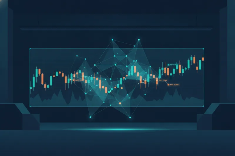 Systematic ADA trading logic visualized on a chart