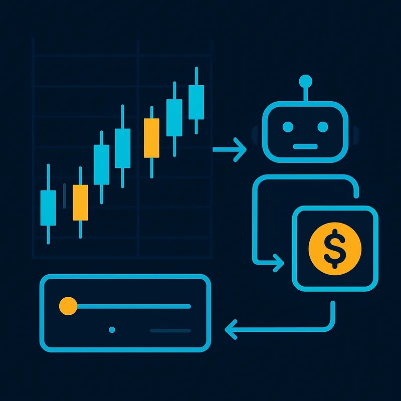 Visualización de cómo una condición dispara una orden y el bot la monitorea