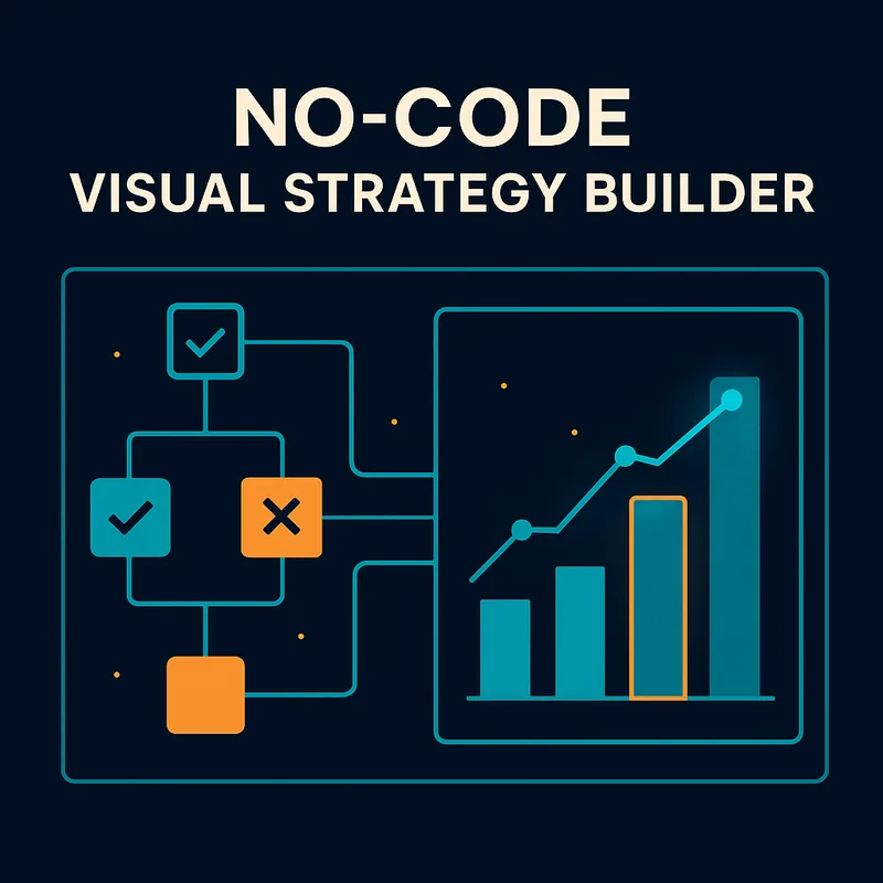 Illustration of the visual no-code builder with a debugger that highlights active zones