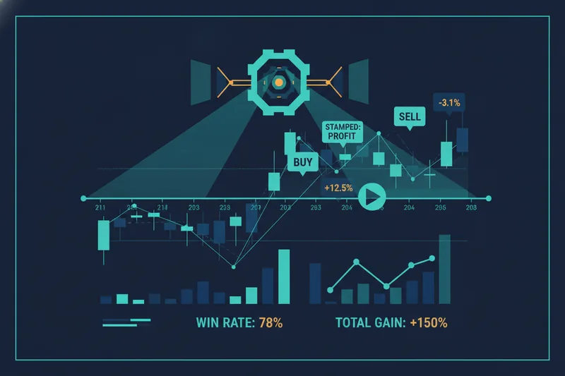 Shows the process and results feedback of backtesting with historical data