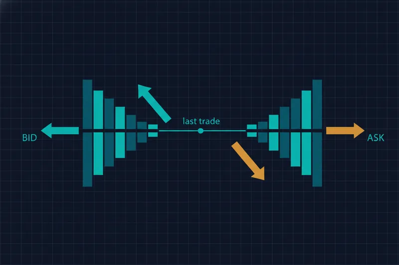 Illustration of how order flow drives buyers and sellers to move stock prices