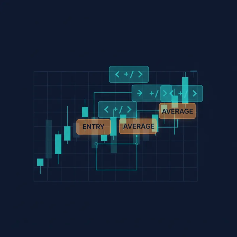Chart areas where the bot rules are triggered