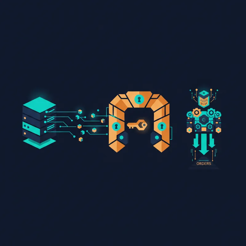 Bot connecting to an exchange via an API for market data and orders