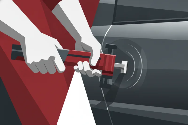 Ilustración de reparación de abolladuras con tirón de pegamento y extractor