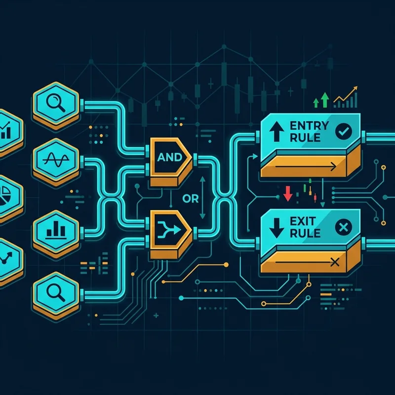 Constructor visual de condiciones para un sistema de trading cripto sin código