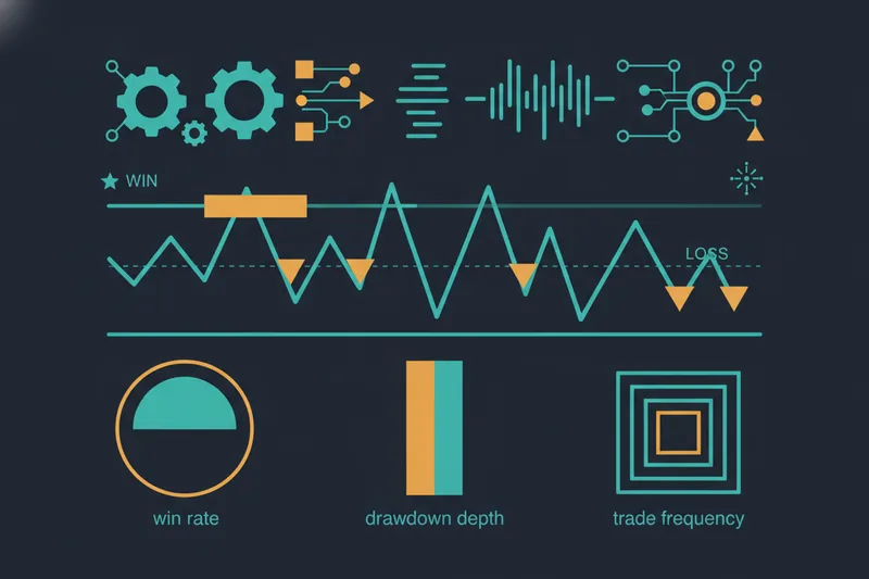 Show how strategy backtesting replays on historical data and generates performance metrics