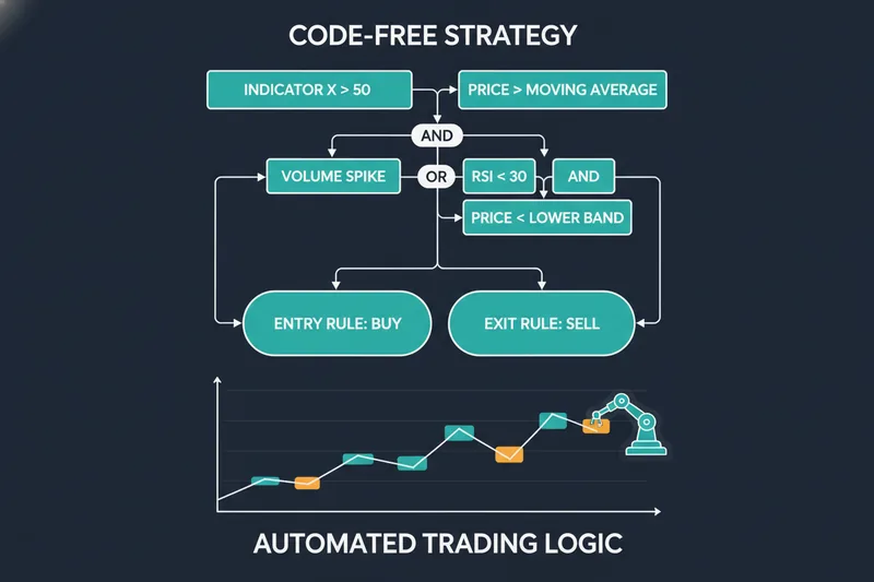 Diagram of entry and exit rules defined without code
