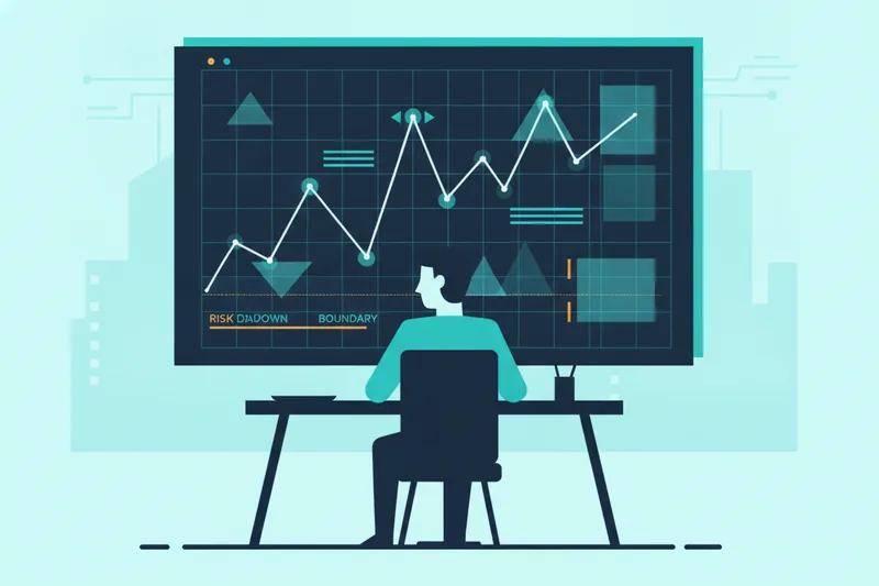 Use visualization debugging to check futures strategy triggers and drawdown boundaries on charts